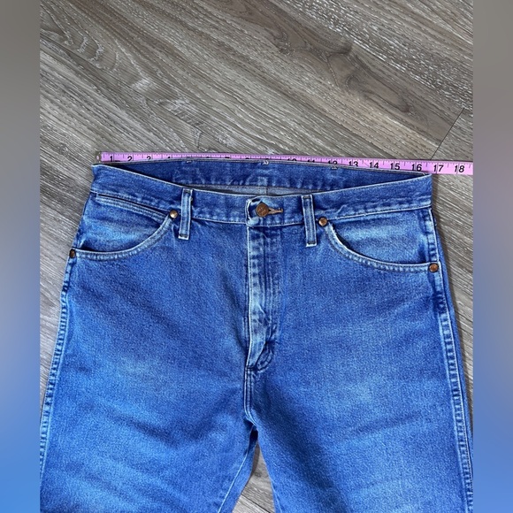 Wrangler Classic Blue Men's Cut Off Jeans sz 33 - Picture 7 of 9